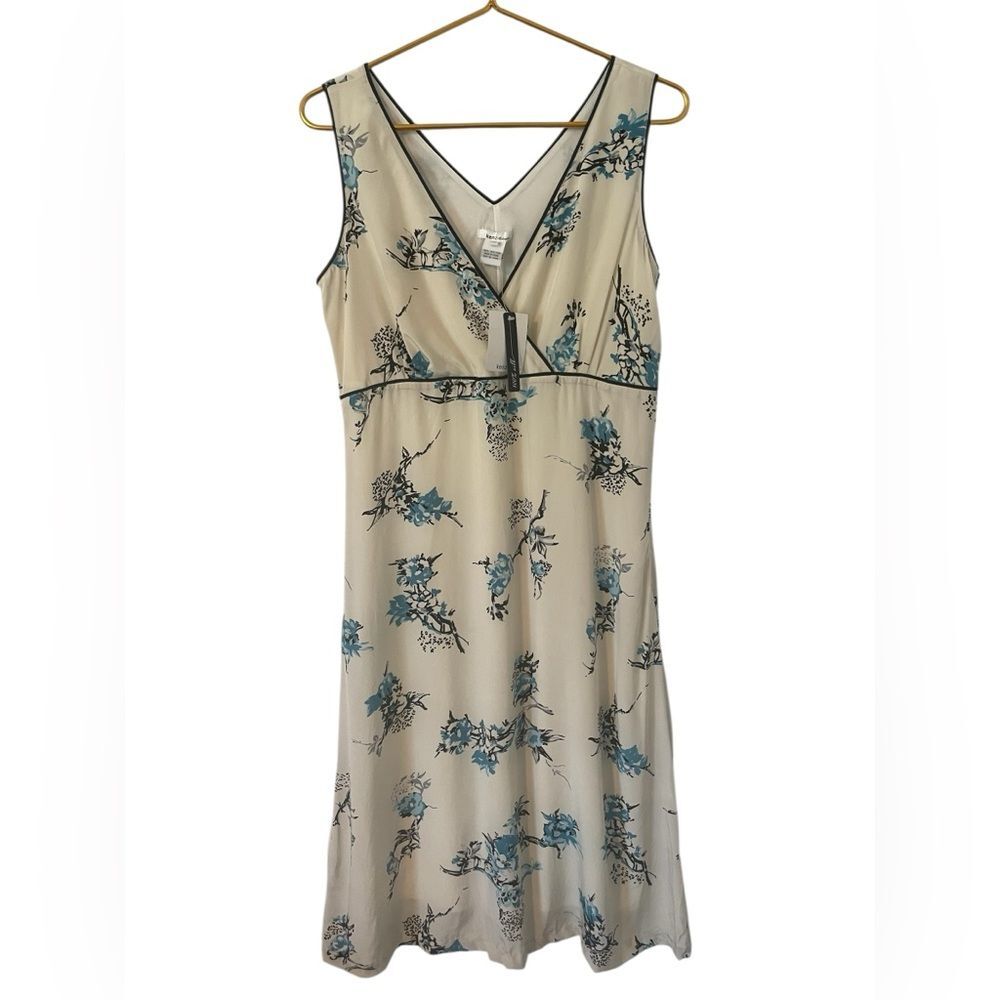 NWT Kenzie 100% Silk Floral V-Neck Dress, Woman’s Size‎ 10